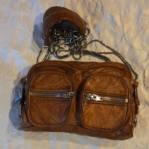 Alexander Wang Brown Leather Messenger Bag